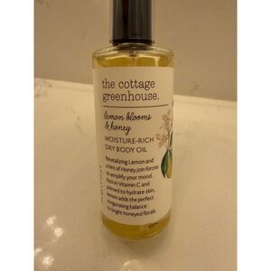 The Cottage Greenhouse 4 oz Lemon Blooms & Honey Dry Body Oil New